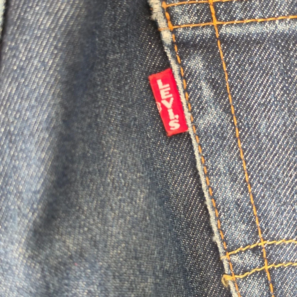 Levis lot 502 big E Slim Fit Jeans Mens Dark Indigo Blue Denim Pants W29 L30